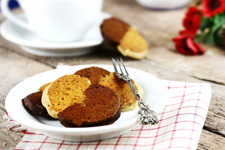 Vegane Glutenfreie Pancakes Schokolade und Vanille