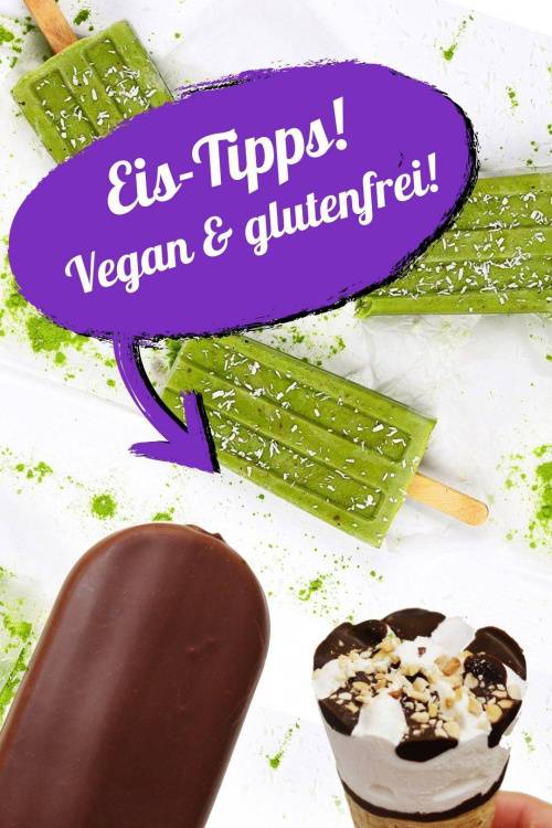 Eis! Vegane glutenfreie Alternativen im Supermarkt, Rezepte und Bücher