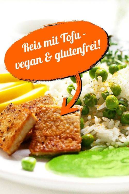 Veganes Rezept: Reis mit Spinat-Sauce und gebratenem Tofu