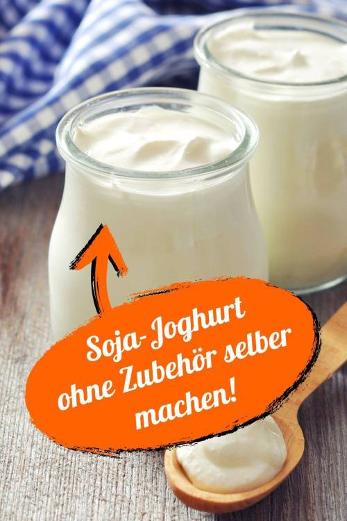 Soja-Joghurt selber machen aus Joghurt-Rest (ohne Joghurtmaschine & Ferment)