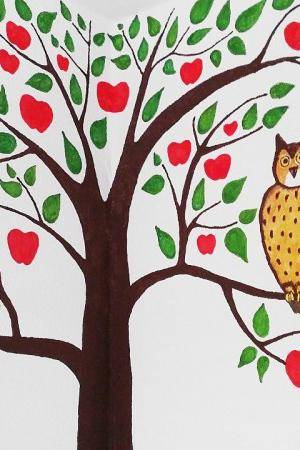 Kinderzimmer bemalen: Apfelbaum / Wand gestalten