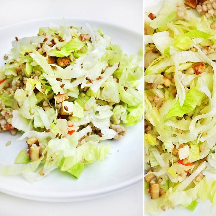 Buchweizen-Eisberg-Salat mit Tofu