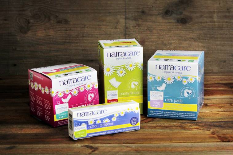 Natracare Frauenhygiene Binden und Tampons