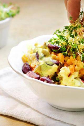 Ganz schneller Nudelsalat zum Mitnehmen - sogar glutenfrei!