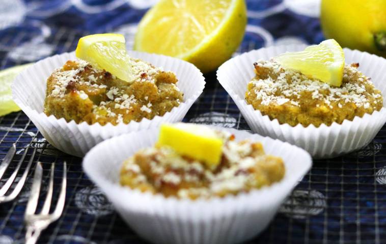 Zitronenmuffins mit Vanillesauce aus dem Buch