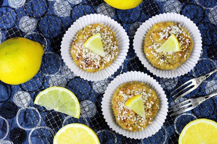 Zitronenmuffins mit Vanillesauce aus dem Buch