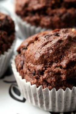 Schokoladen-Muffins ohne Ei / veganes Rezept