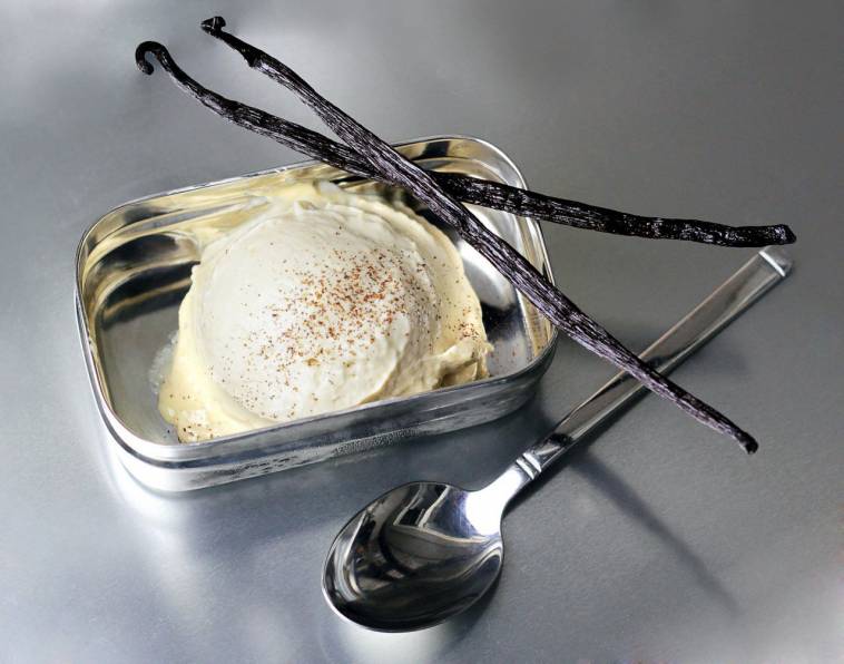 Cremiges Vanille-Eis - vegan und glutenfrei