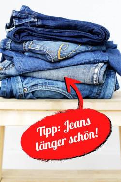 Statt wegwerfen, auffrischen: Alte Jeans Upcyceln