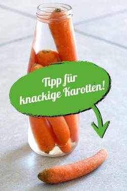 SOS-Tipp: Schlappe Karotten wieder knackig machen!