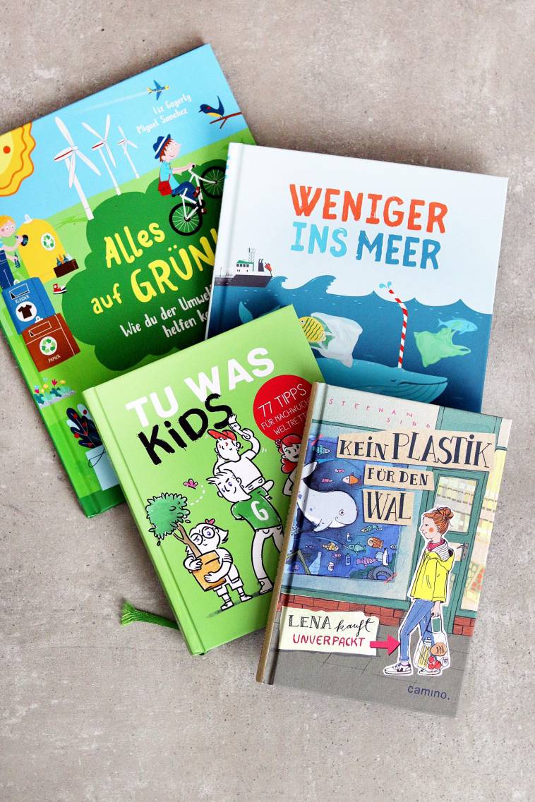 Nachhaltige Kinderbücher zum Thema Müllvermeidung, Plastik und Umweltschutz